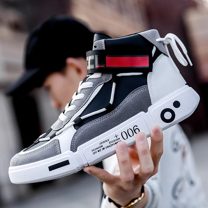 Men's Sneakers New In High Top Running Shoes Round Toe Platform Shoes Casual Fashion for Men Sneakers Breathable Fashion Lace-up