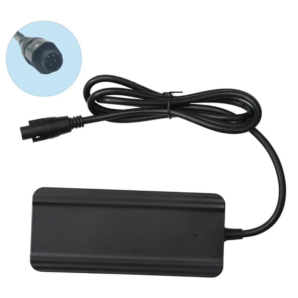 Charger 42 V 2A 85W 5-pin round for 36V batteries from Fischer, Phylion, Devron, Lifebike, Batavus, Sparta and more!