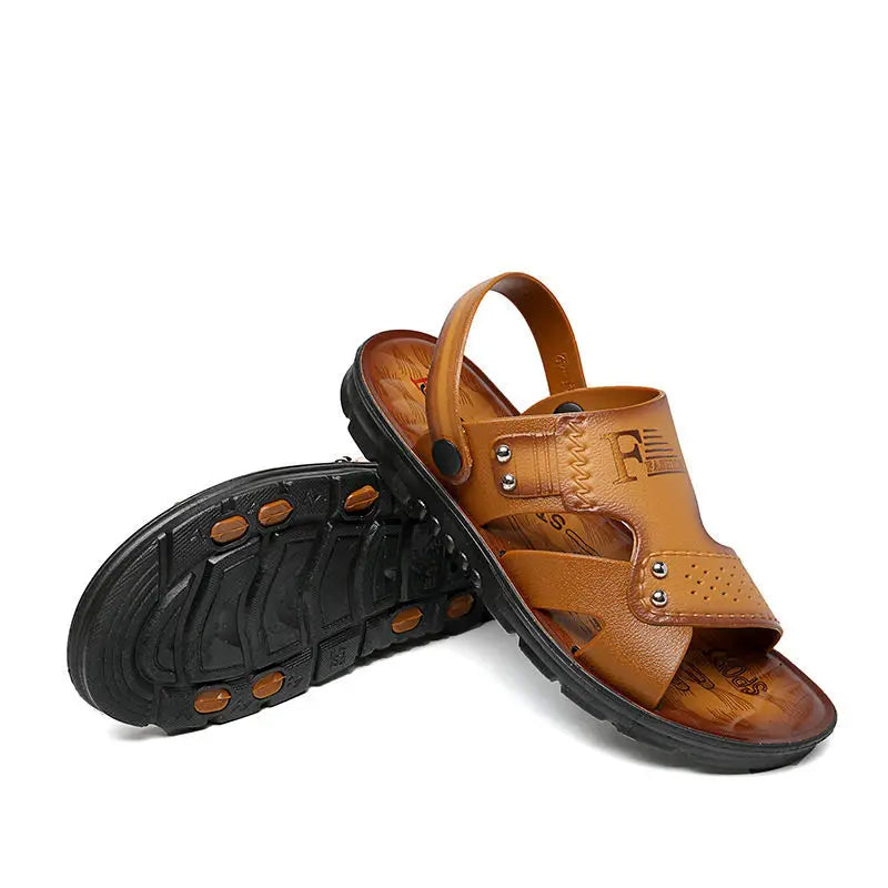 New Men's Summer Beach Sandals Open Toe Non Slip Mens Casual Sandals Comfortable and Breathable Water Shoes Beach Slippers