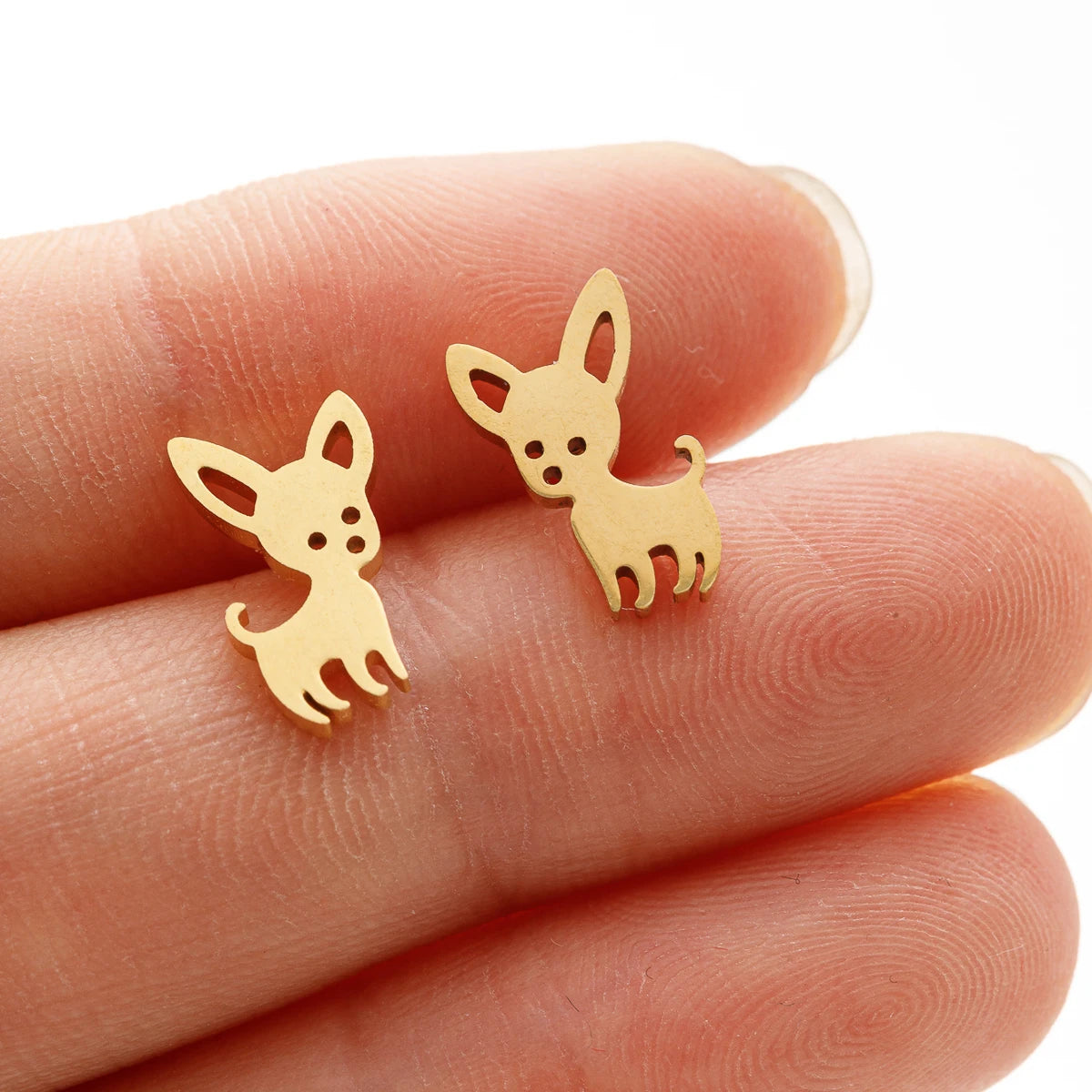 1 Pair New Arrival Chihuahua Earrings for women Cute Dog Studs Chihuahua jewelry love my pet jewelry animal earrings party gift