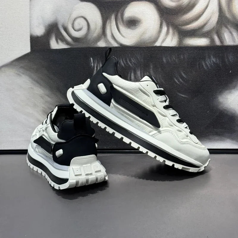 Men's Sneakers Shoes for Men Platform Sports Shoes Sports and Leisure Casual Sneaker Non-slip Fashion Wear-resistant Loafers