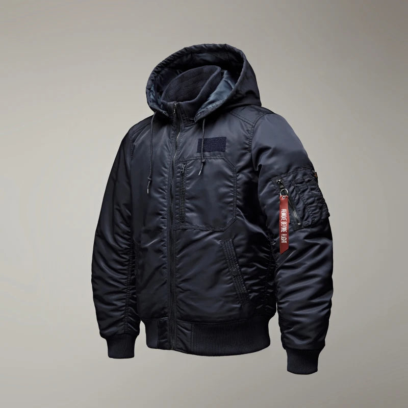 Men's winter jacket is very stylish waterproof and windproof, thickened with padded