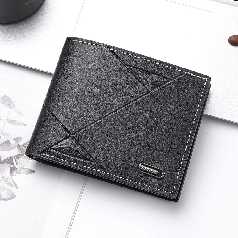 2025 New Men Wallet Men's Short Multi-Card Position Fashion Casual Wallet Men Youth Thin Horizontal