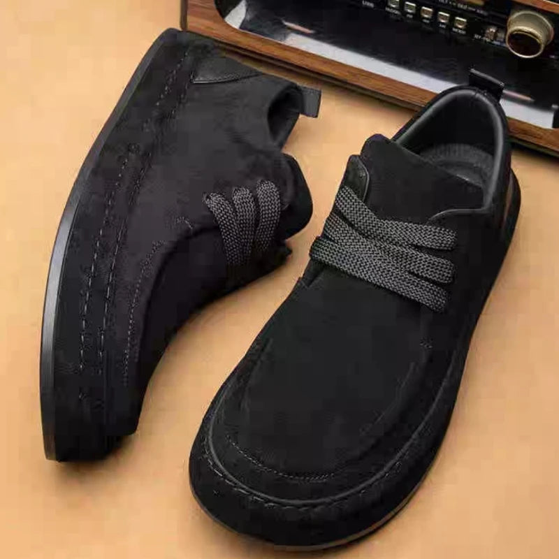 Men's Shoes Are Fashionable Brown Casual Shoes Made of Durable Suede Material Comfortable Walking Shoes Suitable for Daily Wear