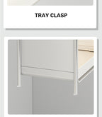 Desktop Makeup Organizers Light Luxury Cosmetics Storage Box Dustproof Sundries Storage Cabinet Bathroom Skincare Storage Rack