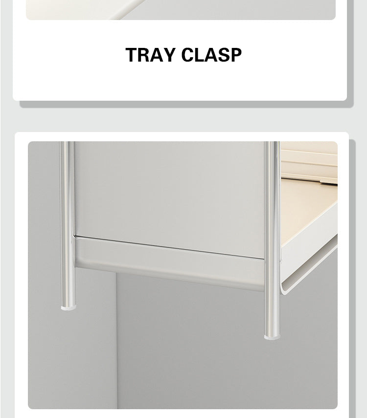 Desktop Makeup Organizers Light Luxury Cosmetics Storage Box Dustproof Sundries Storage Cabinet Bathroom Skincare Storage Rack