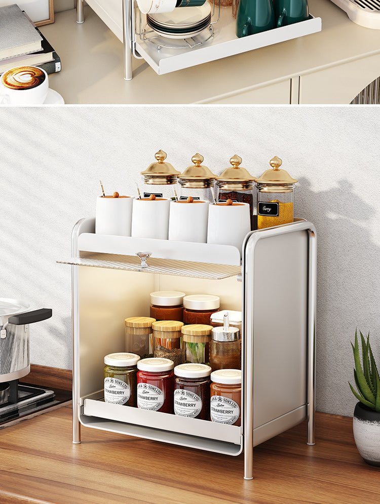 Desktop Makeup Organizers Light Luxury Cosmetics Storage Box Dustproof Sundries Storage Cabinet Bathroom Skincare Storage Rack