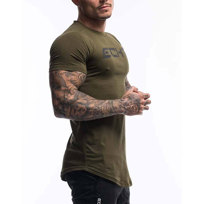 Men's T Shirt Men Summer Short Sleeve Cotton Tshirt Slim Fit Tops Tee Brand Male Clothing Casual Fashion T-shirts Men