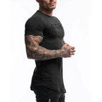 Men's T Shirt Men Summer Short Sleeve Cotton Tshirt Slim Fit Tops Tee Brand Male Clothing Casual Fashion T-shirts Men