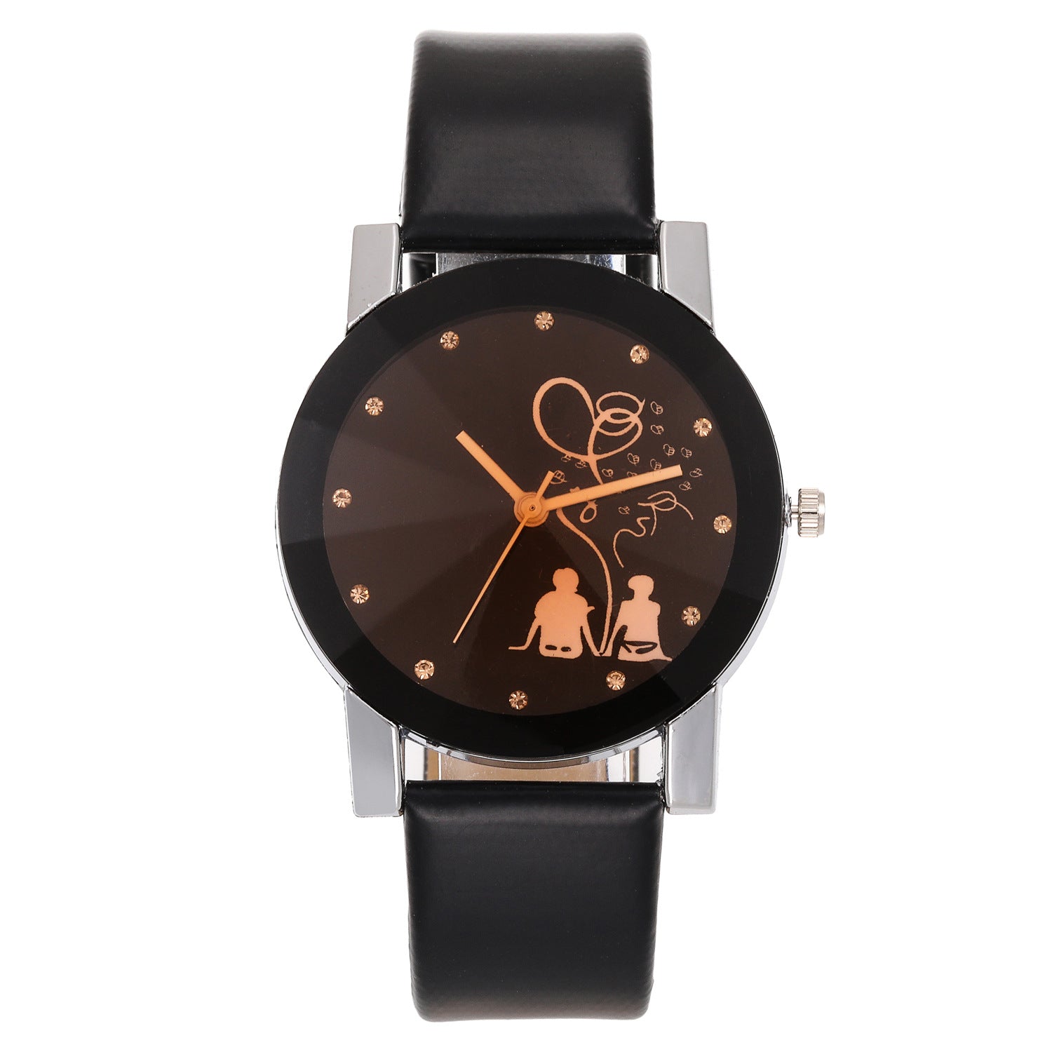 Couple Lover Watches Quartz Dial Clock PU Leather WristWatch Relojes Watch Women Men Fashion Luxury Relogio Feminino Saat