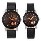 Couple Lover Watches Quartz Dial Clock PU Leather WristWatch Relojes Watch Women Men Fashion Luxury Relogio Feminino Saat