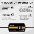 Storage Battery Chargers 12V 2A Household Power Charging Device Digital Automatic Smart Repair Car Motorcycle Battery Chargers