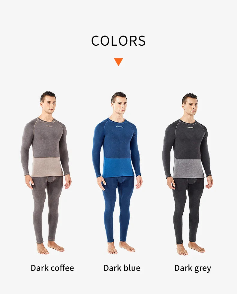 52025 Warm & Thick Thermal Underwear for Men – Premium Wool, Silk, and Graphene Blend. Optimal Base Layer for Cold Weather