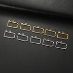 EUEAVAN 10pcs United States New York Washington State Map Pendant for Necklace Stainless Steel Charm DIY Jewelry Making Supplies