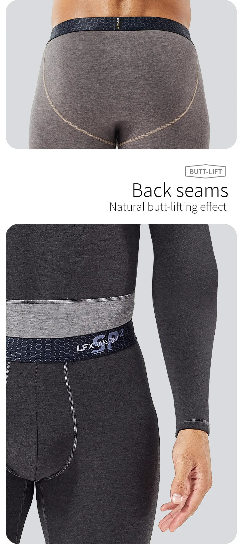 52025 Warm & Thick Thermal Underwear for Men – Premium Wool, Silk, and Graphene Blend. Optimal Base Layer for Cold Weather