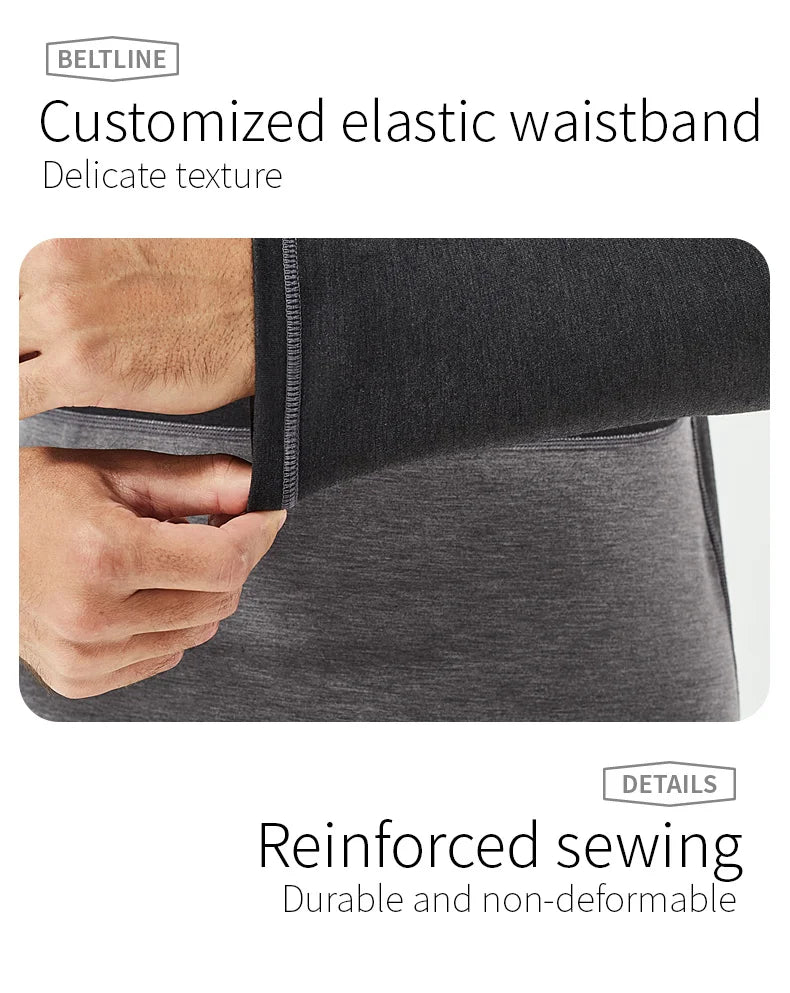 52025 Warm & Thick Thermal Underwear for Men – Premium Wool, Silk, and Graphene Blend. Optimal Base Layer for Cold Weather