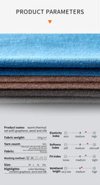 52025 Warm & Thick Thermal Underwear for Men – Premium Wool, Silk, and Graphene Blend. Optimal Base Layer for Cold Weather