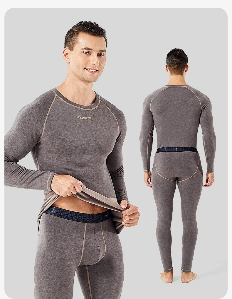 52025 Warm & Thick Thermal Underwear for Men – Premium Wool, Silk, and Graphene Blend. Optimal Base Layer for Cold Weather