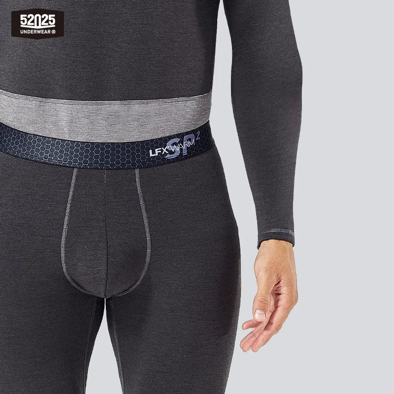 52025 Warm & Thick Thermal Underwear for Men – Premium Wool, Silk, and Graphene Blend. Optimal Base Layer for Cold Weather