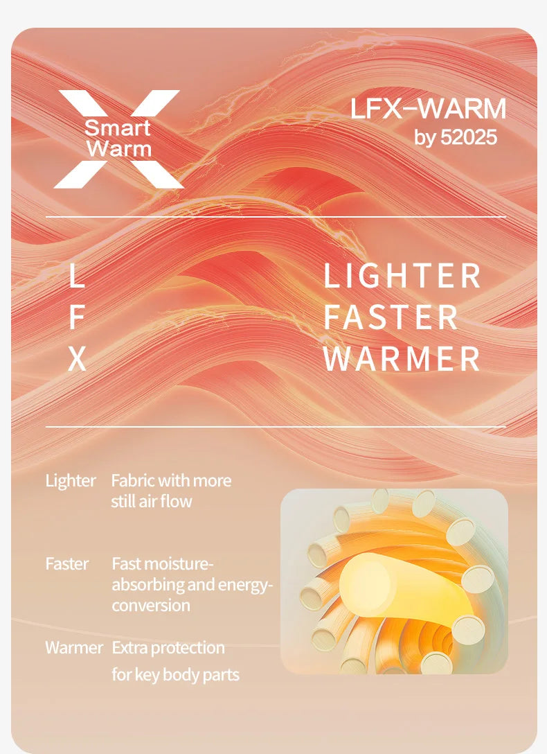 52025 Warm & Thick Thermal Underwear for Men – Premium Wool, Silk, and Graphene Blend. Optimal Base Layer for Cold Weather