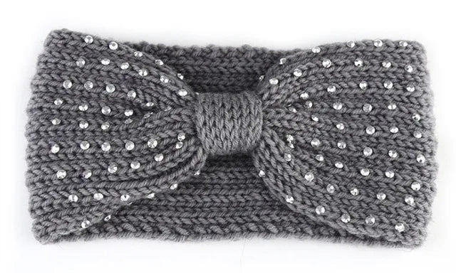 Winter Ear Warmer Headband Women Fashion Elastic Wool Knitted Headband Head Wrap Hairband Girls Elegant Hair Band Accessories