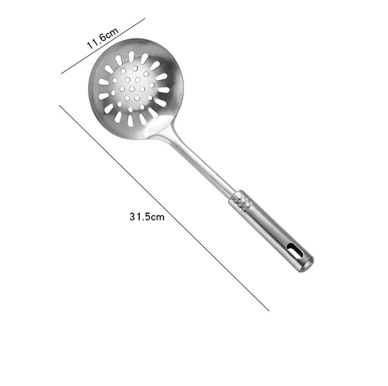 Kitchen Stainless Steel Korean Style Kitchenware Pots Set Cooking Tableware Food Rice Soup Spoon Colander Spatula Accessories