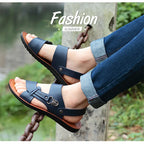 Men's Summer Men's Open-toed Sandals Fashion Trend Beach Shoes Slippers Men's Sandals Mens Sandals Summer Leather Sandals Shoes