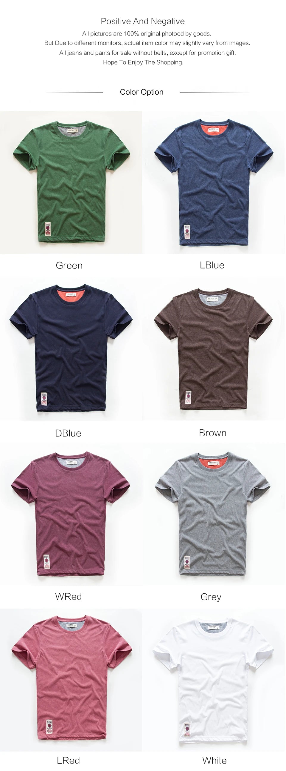 Men's T-shirt Cotton Solid Color t shirt Men Causal O-neck Basic Tshirt Male High Quality Classical Tops