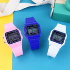 New Electronic Watches for Women Men Rose Gold Rubber Strap LED Digital Wristwatch Ladies Sport Clock Relogio Feminino