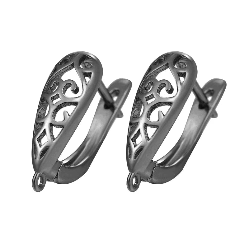 JUYA New Creative Earrings Hook Clasps Gold color High Quality Copper Metal Earring Findings For DIY Women Jewelry Making