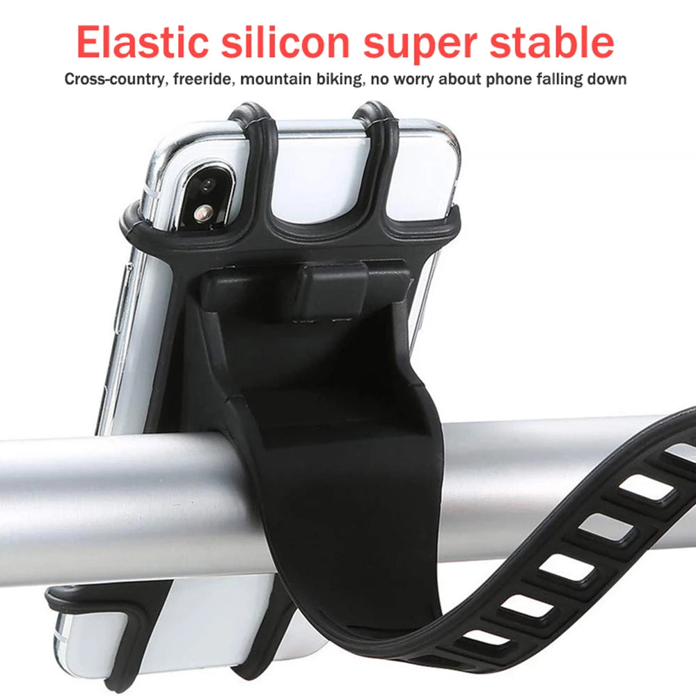 Universal stroller Baby Stroller Accessories  Silicone Phone Holder Mobile Phone Holder for pram Moto Bicycle GPS Mount Bracket