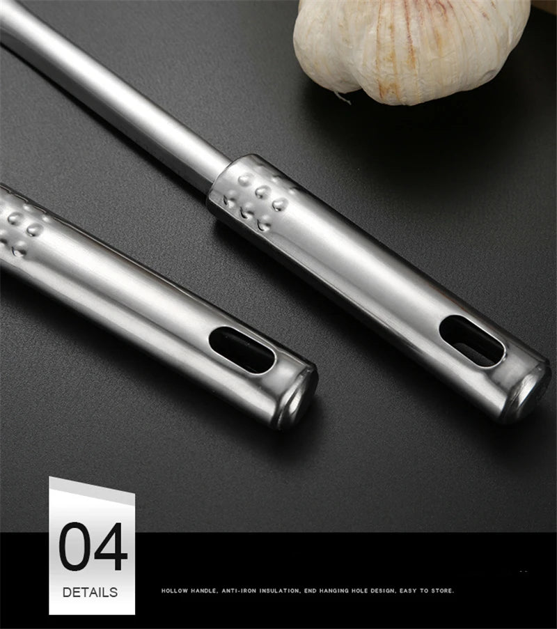 Kitchen Stainless Steel Korean Style Kitchenware Pots Set Cooking Tableware Food Rice Soup Spoon Colander Spatula Accessories