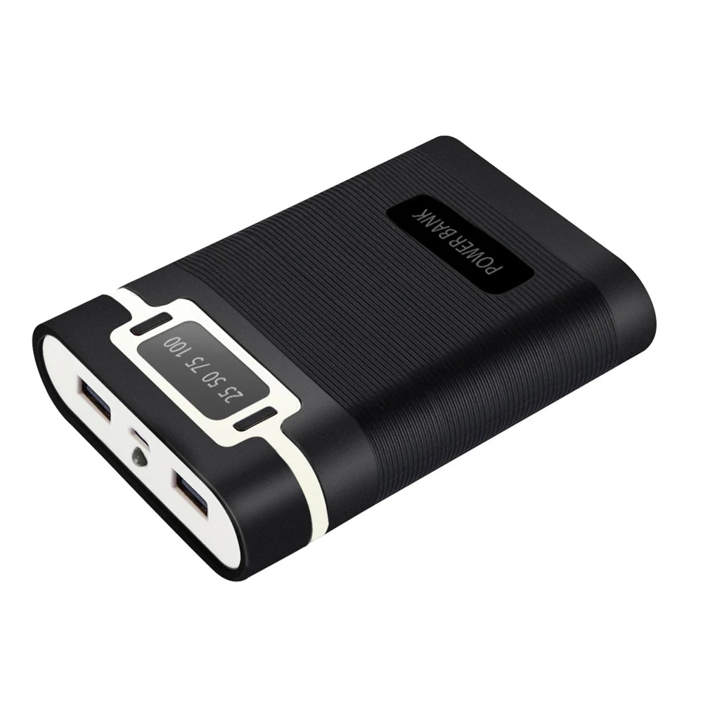 18650 Battery Power Bank 5V Flashlight 4 Slots USB Charger Box Shell Portable Power Banks for Travel