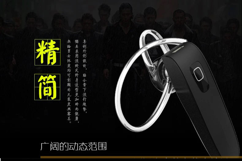 GENAI Hands Free Handsfree Auriculares Mini Bluetooth Headset Earphone For Phone Cordless Blutooth Wireless Headphone Earpiece