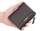 2024 New Men Wallets Free Name Customized Short Male Purse Zipper High Quality Card Holder PU Leather Wallet For Men