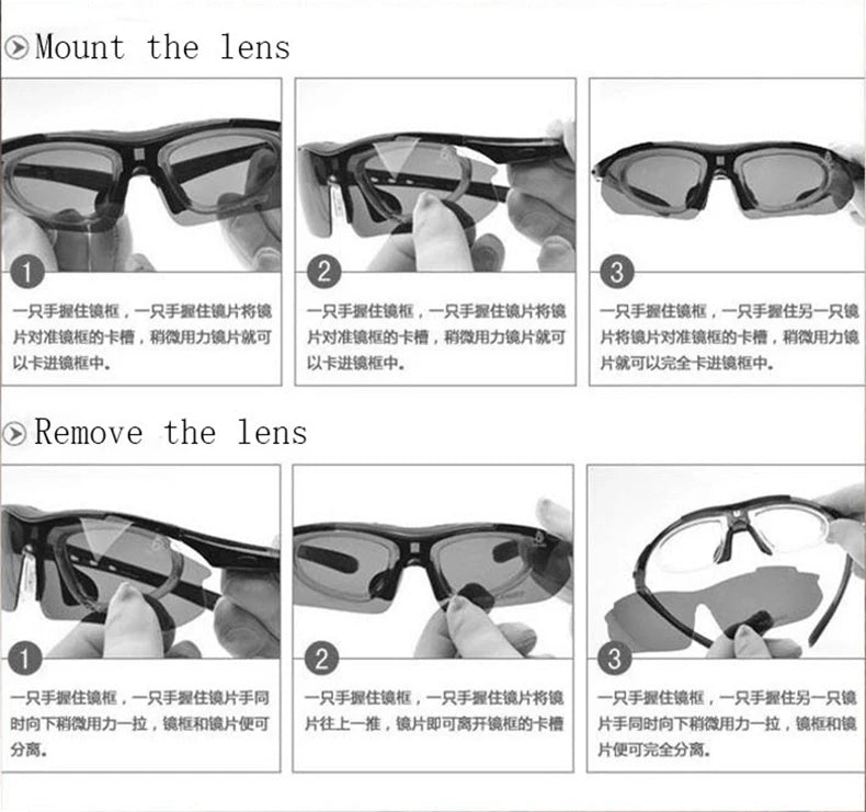 Cycling Sunglasses Sports Men Glasses Road Bicycle Glasses Mountain Bike Riding Protection Goggles Eyewear Women Sun Glasses