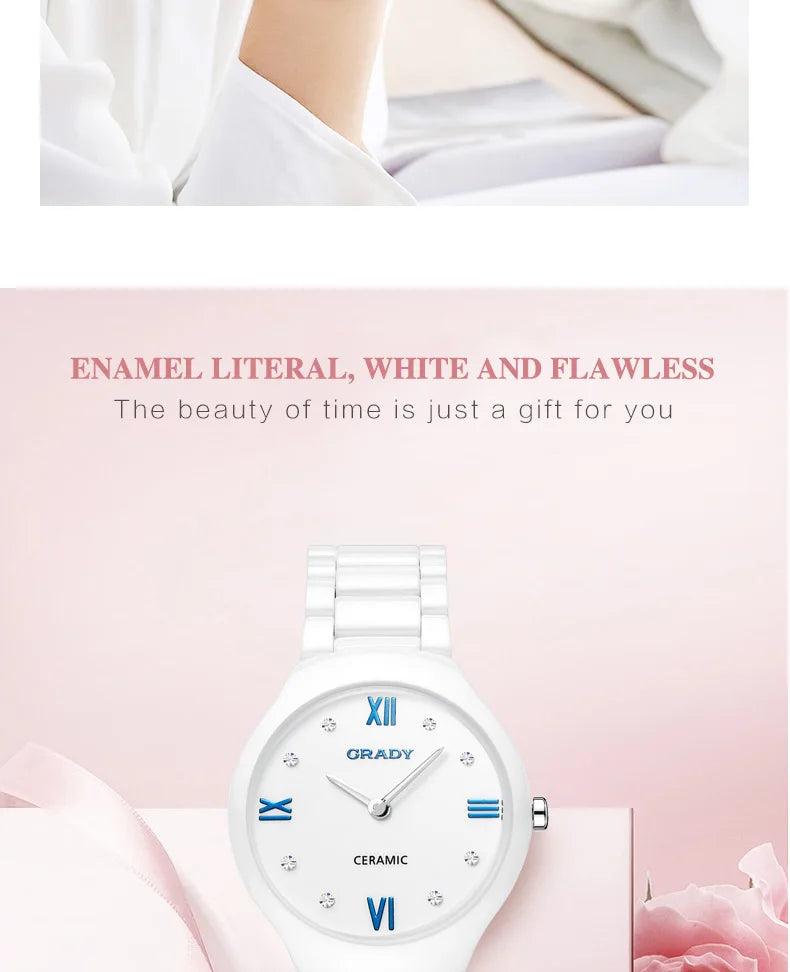 ceramic watches for women fashion ladies watches  Gifts for women quartz Watch  clock luxury hot sale luxury Women's wristwatch