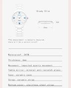 ceramic watches for women fashion ladies watches  Gifts for women quartz Watch  clock luxury hot sale luxury Women's wristwatch