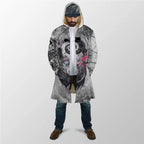 Winter Men For Women Hooded Cloak Darkness Wolf Love Gets you Hurt 3D All Over Prined Fleece wind breaker Warm Hood Cloak