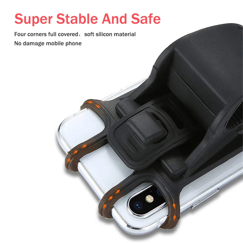 Universal stroller Baby Stroller Accessories  Silicone Phone Holder Mobile Phone Holder for pram Moto Bicycle GPS Mount Bracket