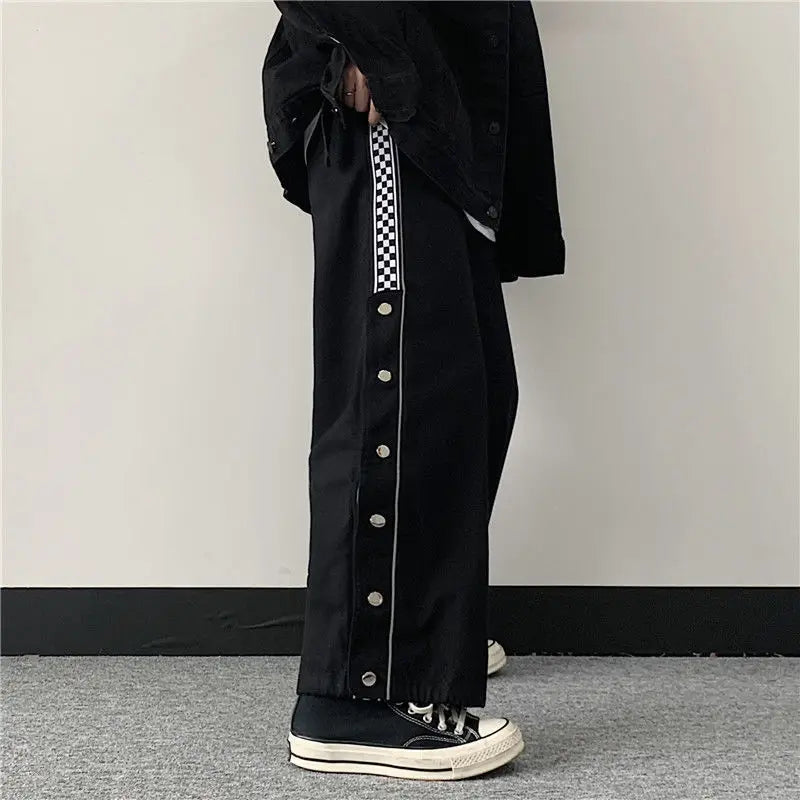 Pants Women Student Trend Ins Japanese Retro-breasted Casual Pants Sports Trousers Female Joggers Sweatpants Dropshipping