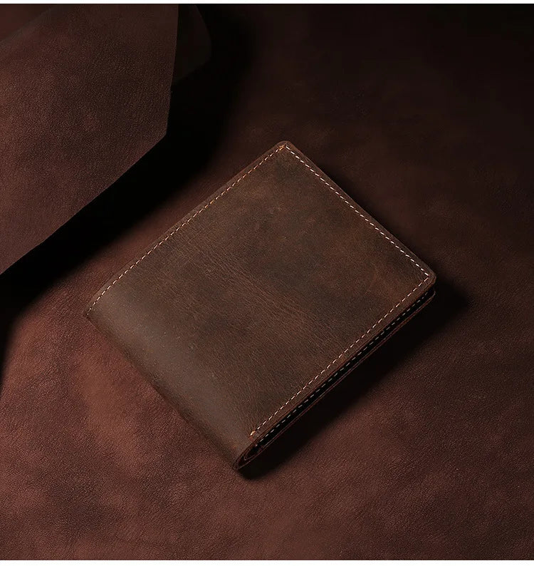 Custom Mens Wallets with Names Leather Wallet for Men Genuine Leather Men Wallets Personalised Gifts for Men Drop Shipping