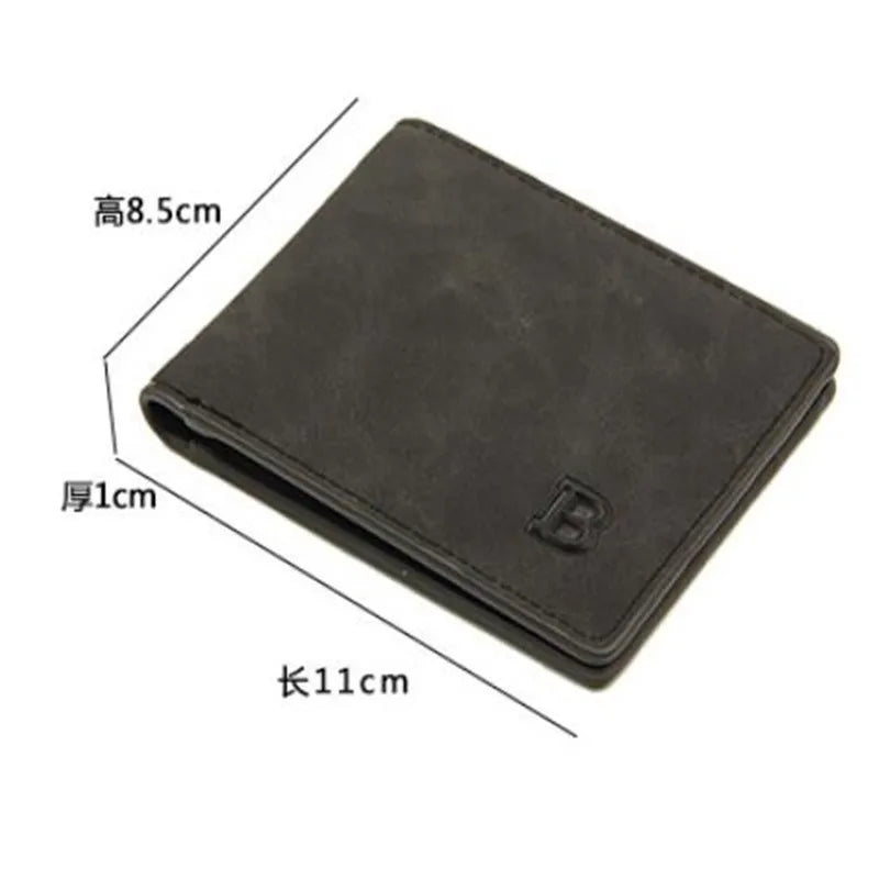 Business Men Wallets Small Money Purses Wallets New Design Dollar Price Top Men Thin Wallet With Coin Bag Zipper Coin Bag