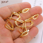 JUYA New Creative Earrings Hook Clasps Gold color High Quality Copper Metal Earring Findings For DIY Women Jewelry Making