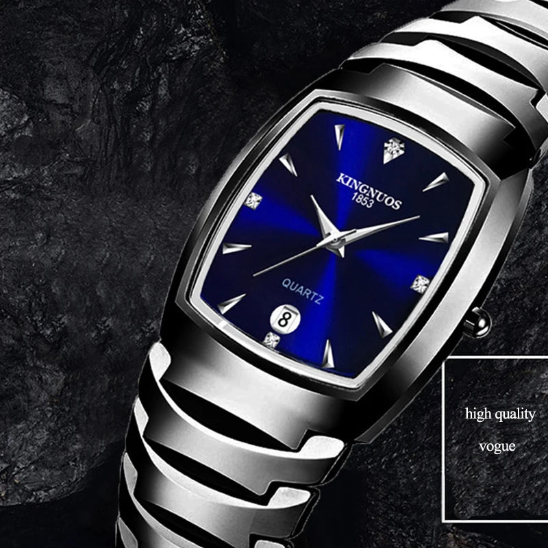 Couple Watches for Lovers Quartz Wristwatch Man Fashion Business Men Watch for Women Watches Tungsten Steel Ladies Watch xfcs