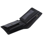 GENODERN Cow Leather Men Wallets with Coin Pocket Vintage Male Purse RFID Blocking Genuine Leather Men Wallet with Card Holders