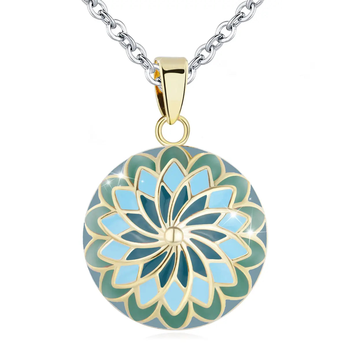 Eudora 1 pc colorful Harmony bola ball Pendant Necklace with Link Chain Pregnancy Ball Jewelry Chime Bola women Jewelry Mom Gift