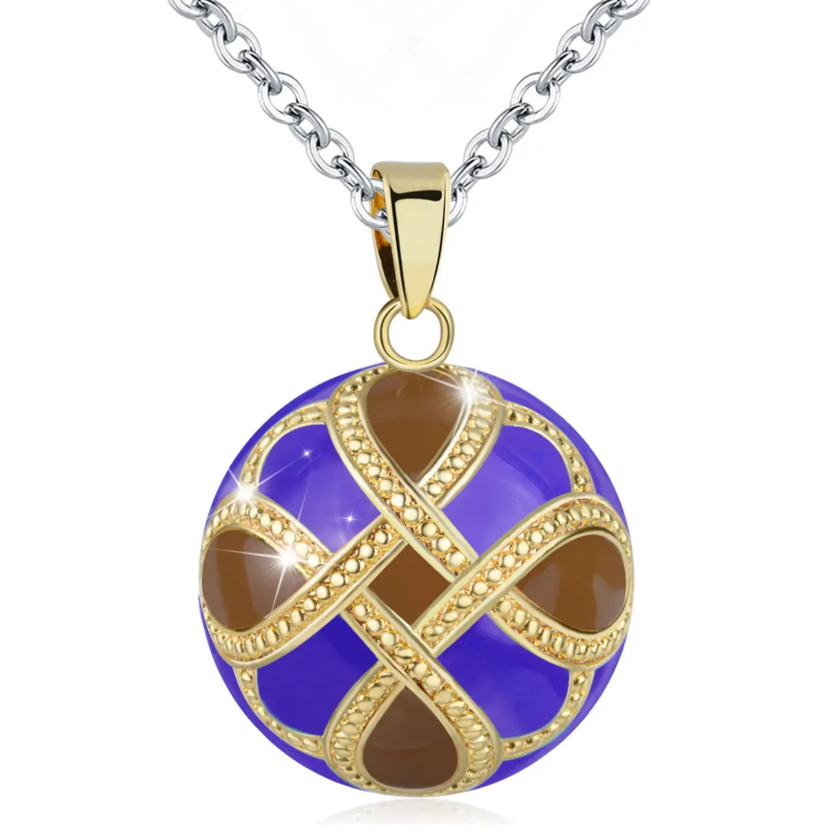 Eudora 1 pc colorful Harmony bola ball Pendant Necklace with Link Chain Pregnancy Ball Jewelry Chime Bola women Jewelry Mom Gift