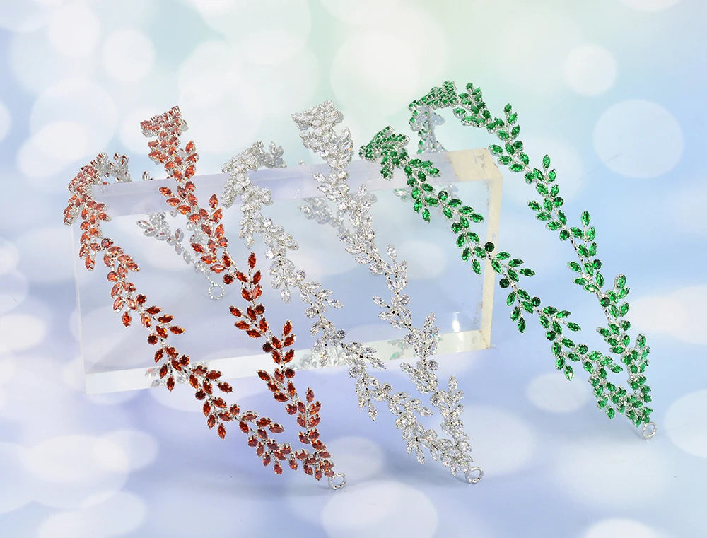 Crystal Headbands Luxury Bridal Crowns Elegant Headwear Prom Hair Wear Wedding Jewelry Cz Tiaras