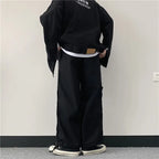 Pants Women Student Trend Ins Japanese Retro-breasted Casual Pants Sports Trousers Female Joggers Sweatpants Dropshipping